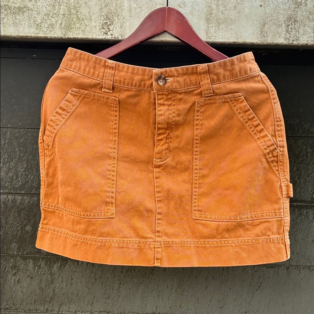Old Navy Rust Denim Skirt Sz 6 Mini